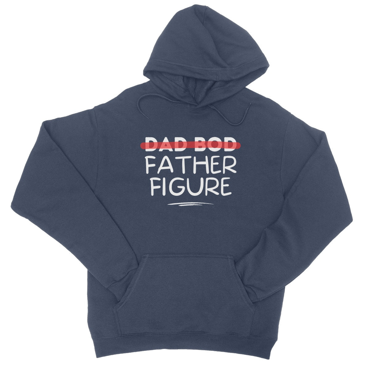 Dad Bod Father Figure Hoodie - Oxford Navy - Funny Hoodie
