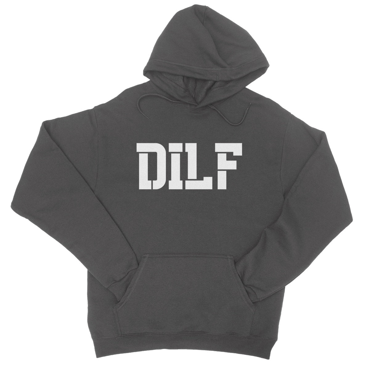 Dilf Hoodie - Charcoal - Funny Hoodie