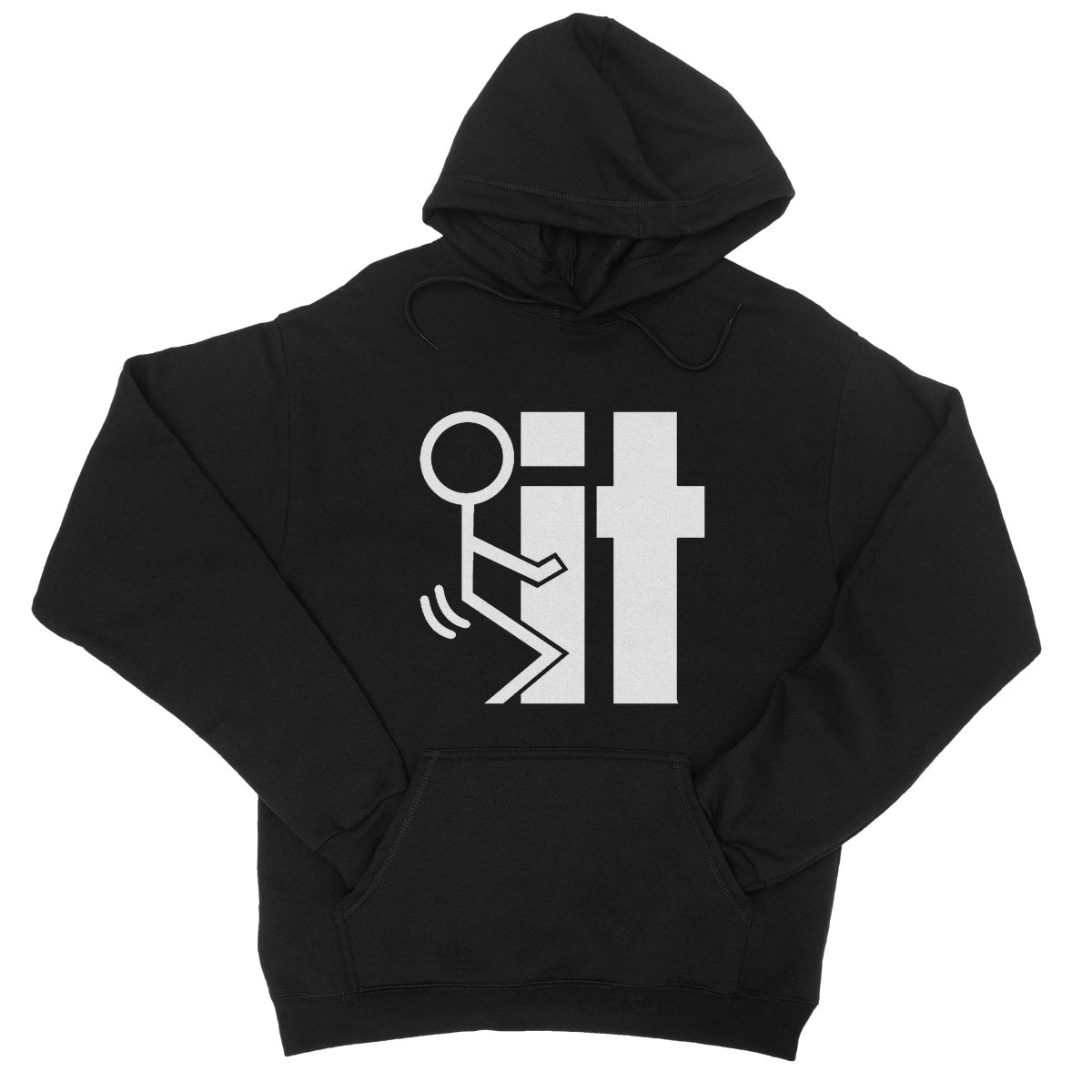 Fuck It Hoodie - Jet Black - Funny Hoodie
