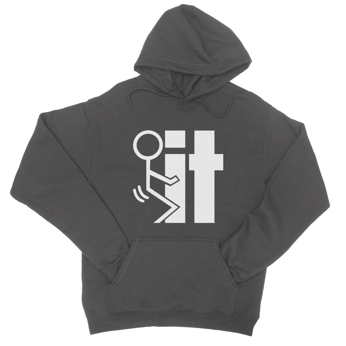 Fuck It Hoodie - Charcoal - Funny Hoodie