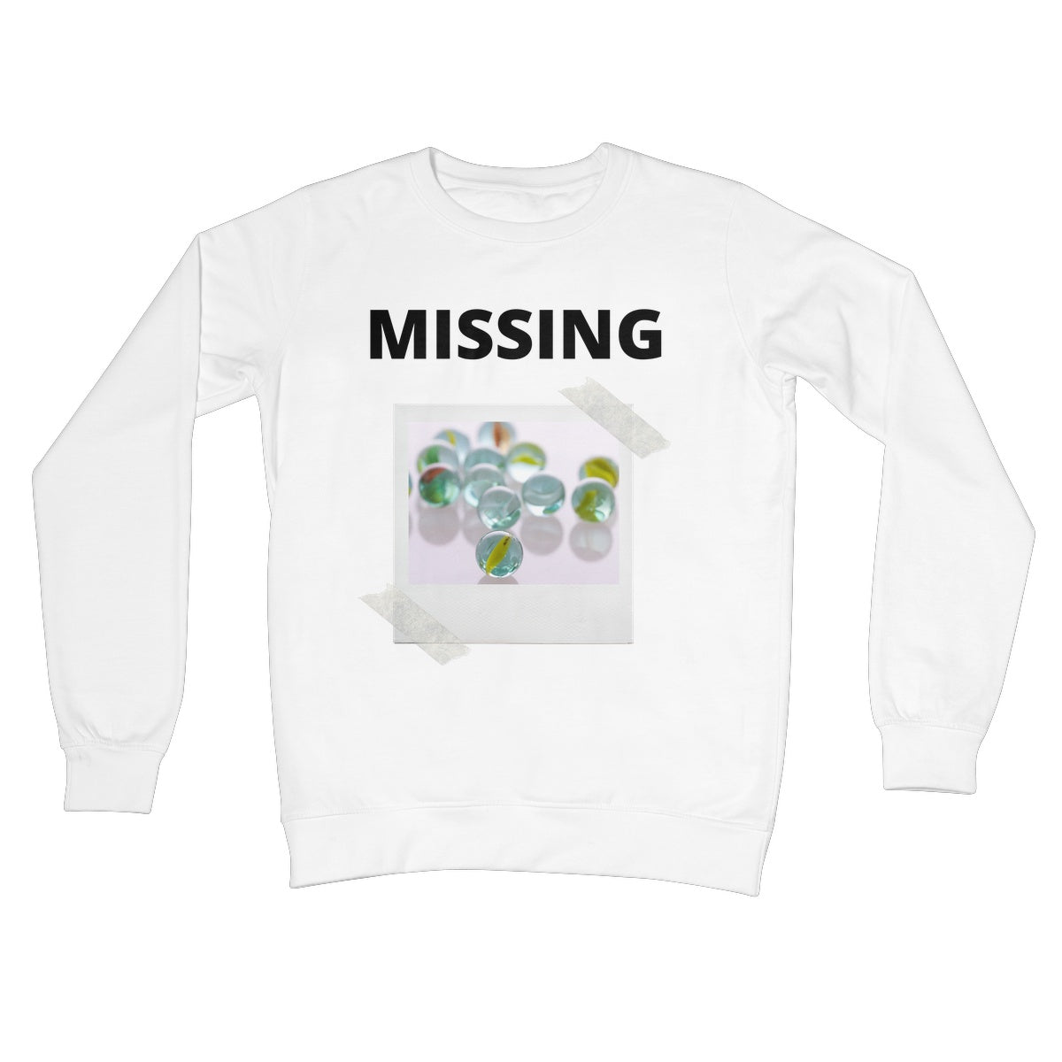 Lost My Marbles Jumper - Arctic White - Funny Jumper