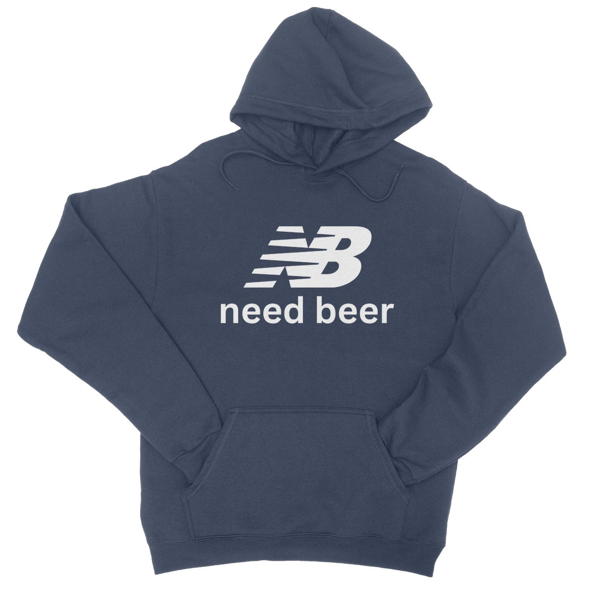 Need Beer Hoodie - Oxford Navy - Funny Hoodie