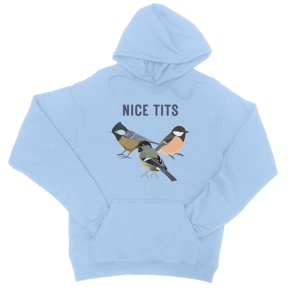 Nice Tits Hoodie - Sky Blue - Funny Hoodie