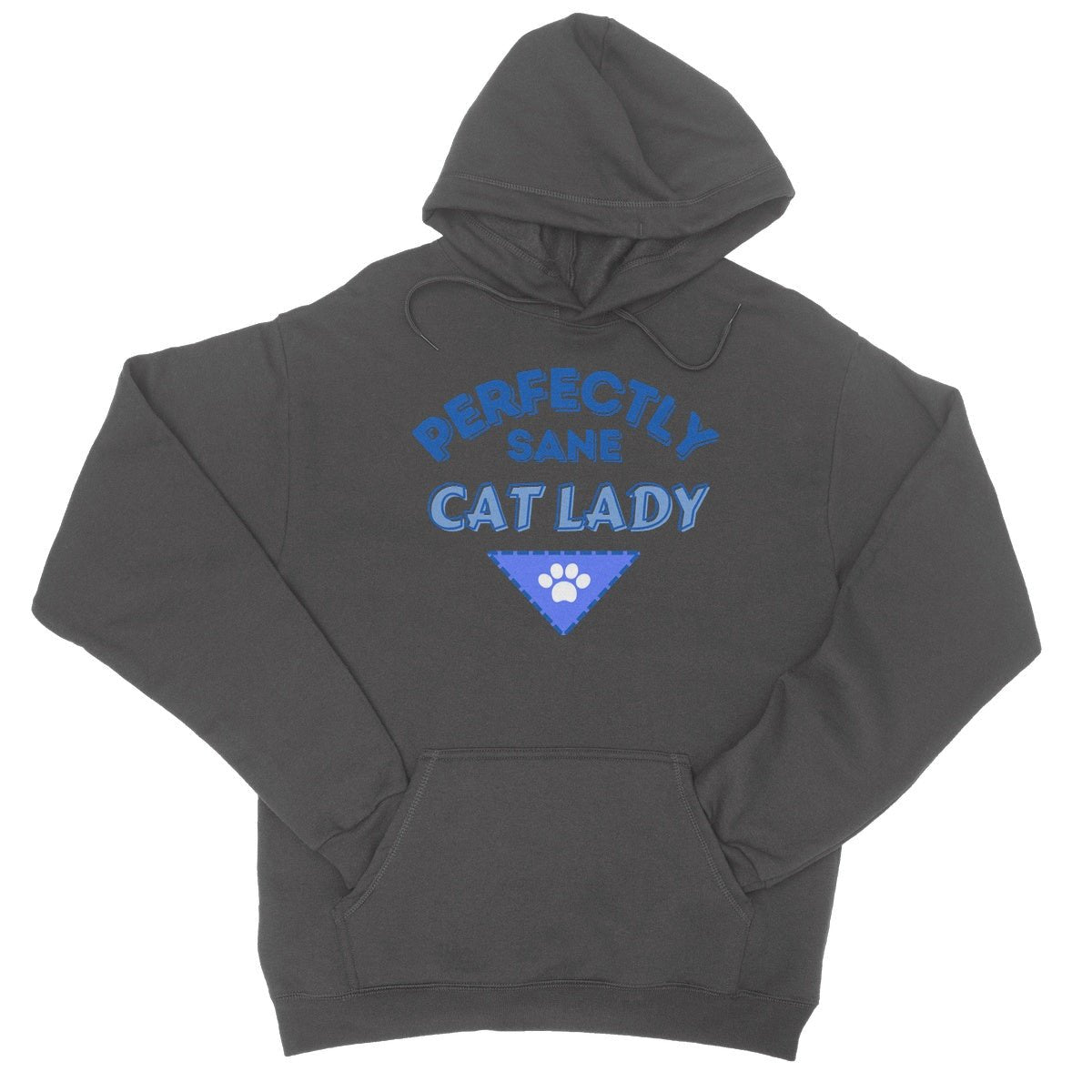 Perfectly Sane Cat Lady Hoodie - Charcoal - Funny Hoodie