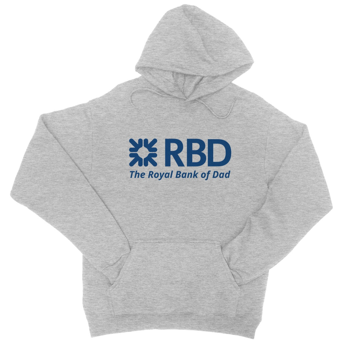 The Royal Bank Of Dad Hoodie - Heather Grey - Funny Hoodie