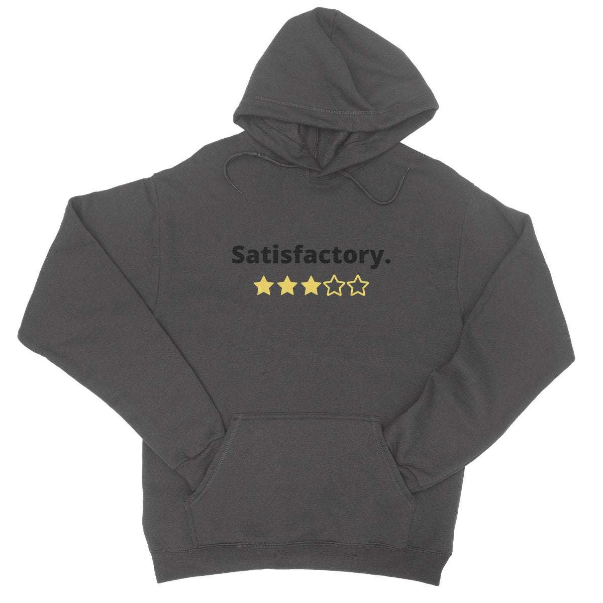 Satisfactory Hoodie - Charcoal - Funny Hoodie