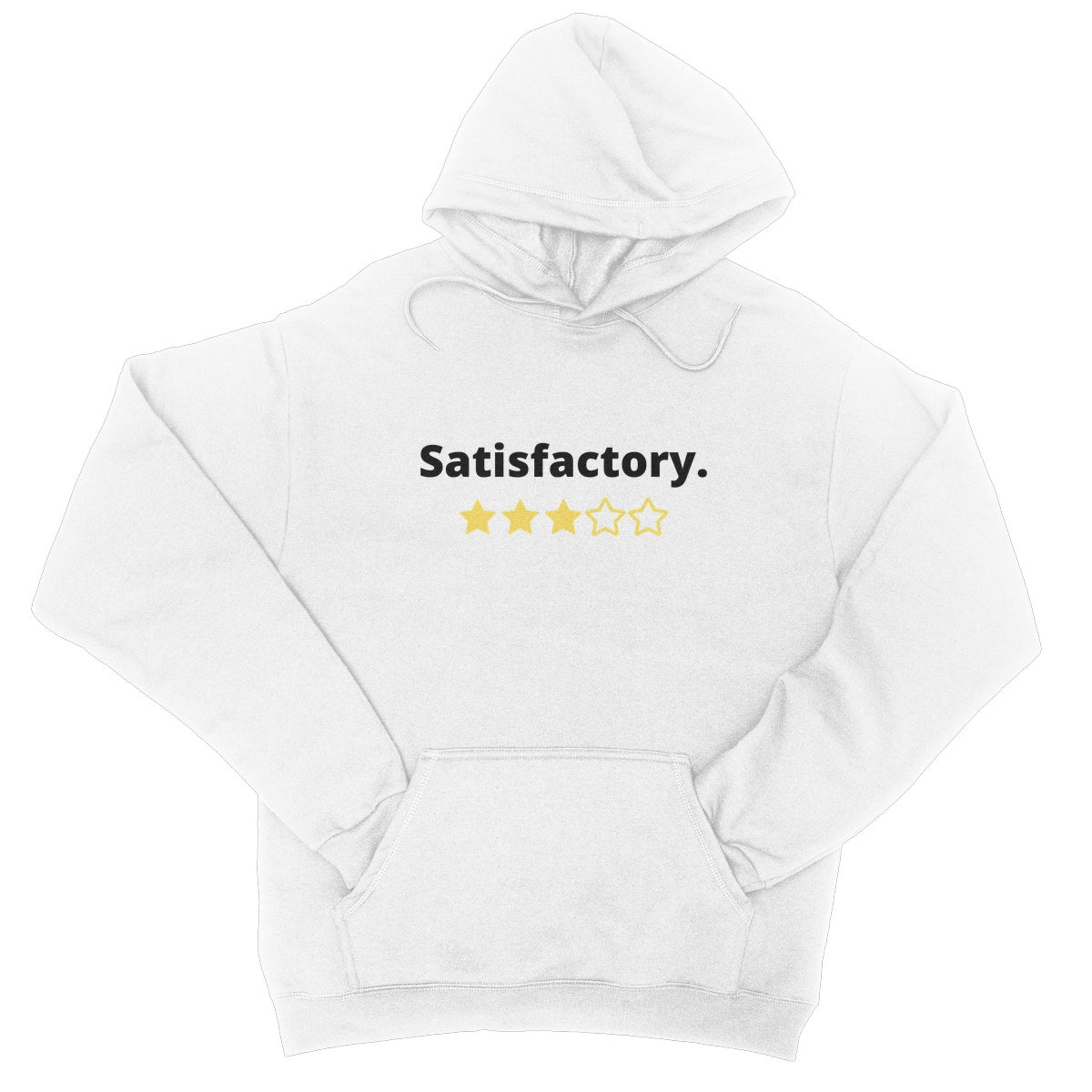 Satisfactory Hoodie - Arctic White - Funny Hoodie
