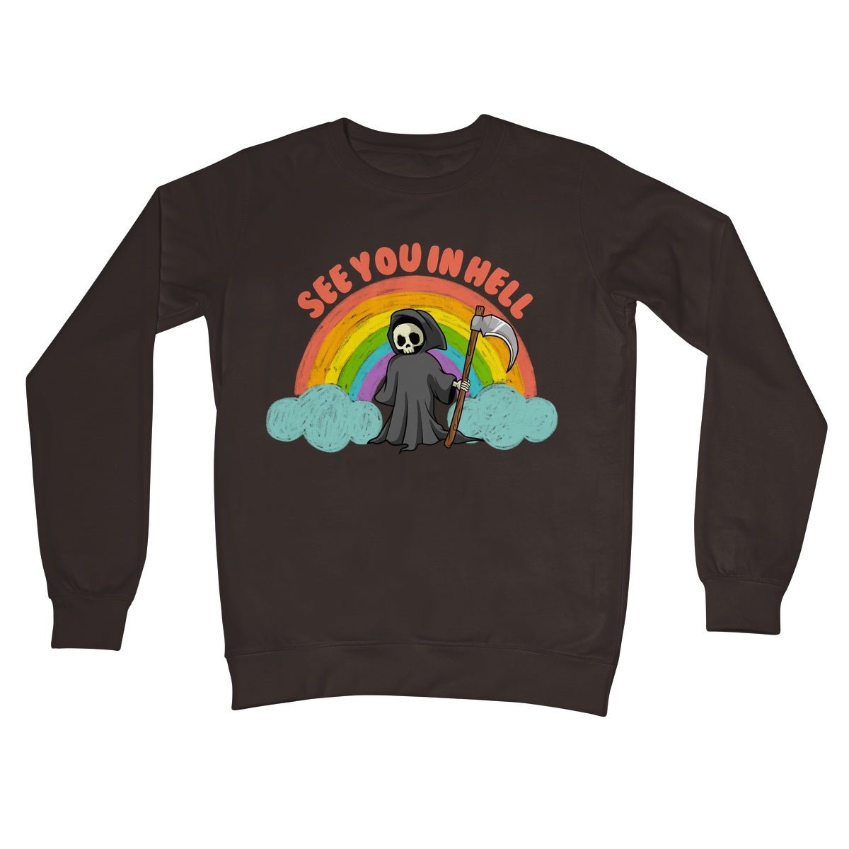See You In Hell Jumper - Hot Chocolate - Funny Jumper