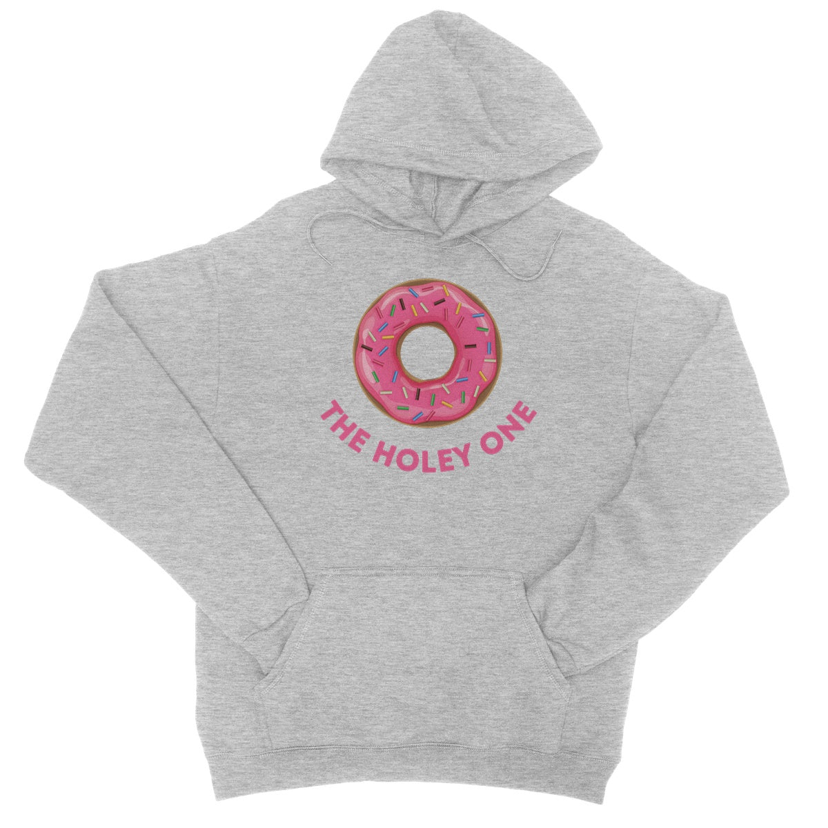 The Holey Donut Hoodie - Heather Grey - Funny Hoodie