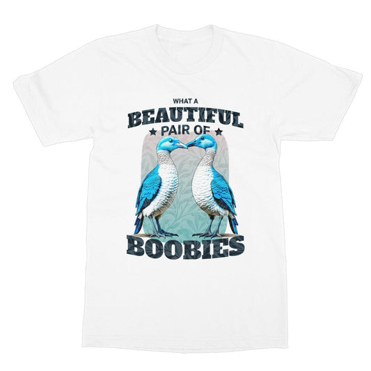 Beautiful Pair Of Boobies T-Shirt - White - Funny T-Shirt