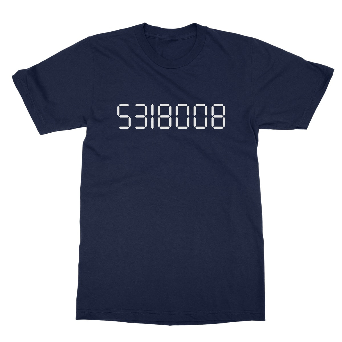 Calculator Boobies T-Shirt - Navy - Funny T-Shirt