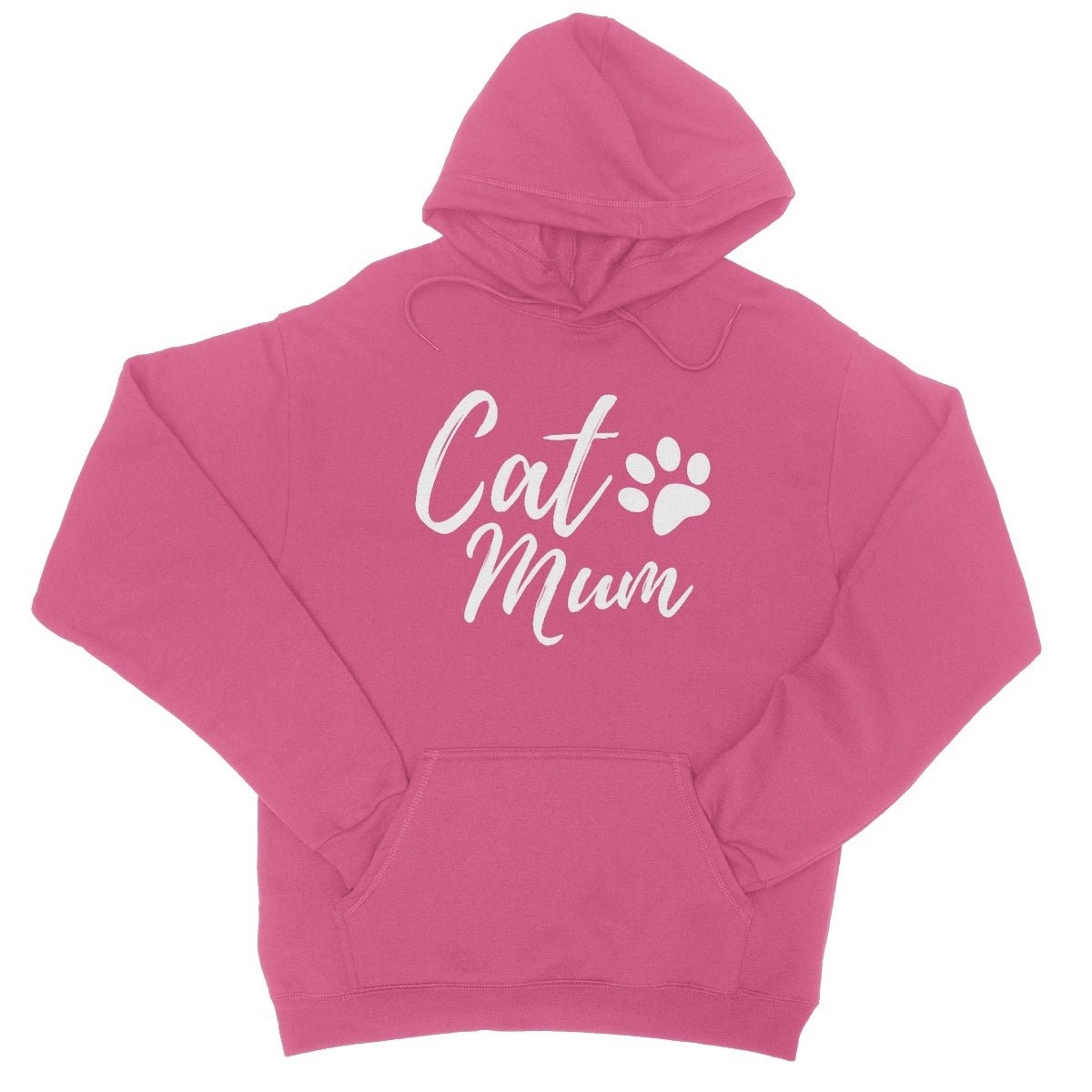 Cat Mum Hoodie - Hot Pink - Funny Hoodie