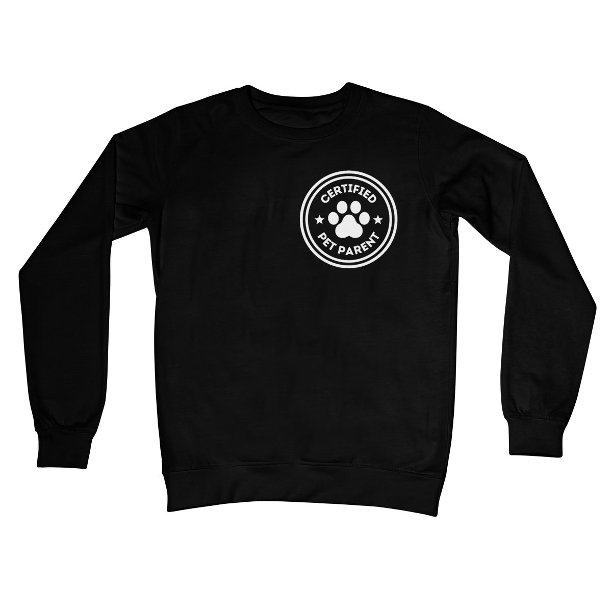 Certified Pet Parent Jumper - Jet Black - Funny Jumper