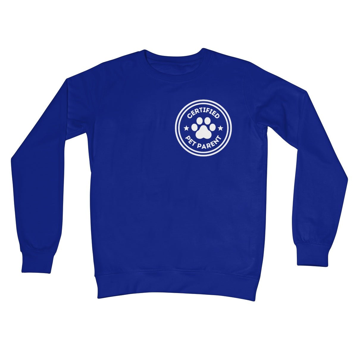 Certified Pet Parent Jumper - Royal - Funny Jumper