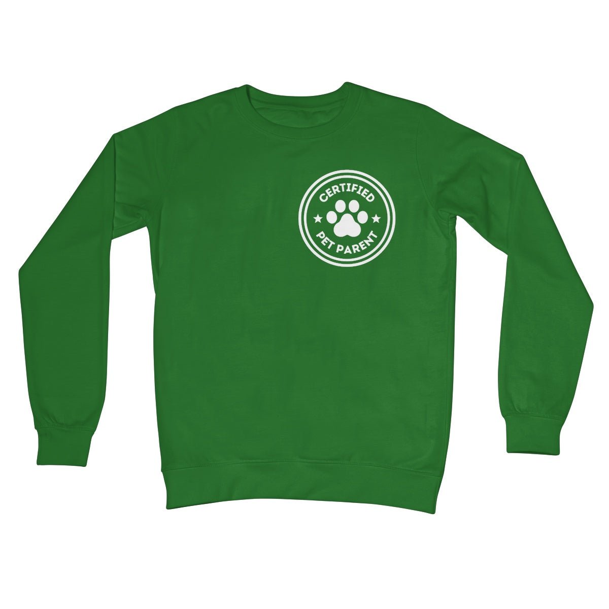 Certified Pet Parent Jumper - Kelly Green - Funny Jumper