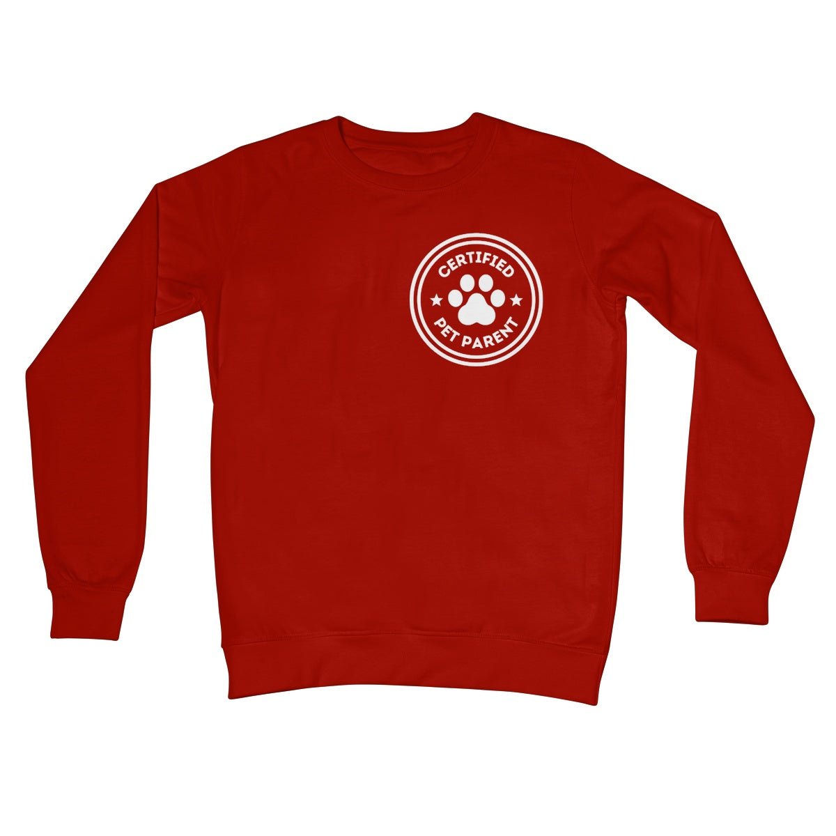 Certified Pet Parent Jumper - Fire Red - Funny Jumper