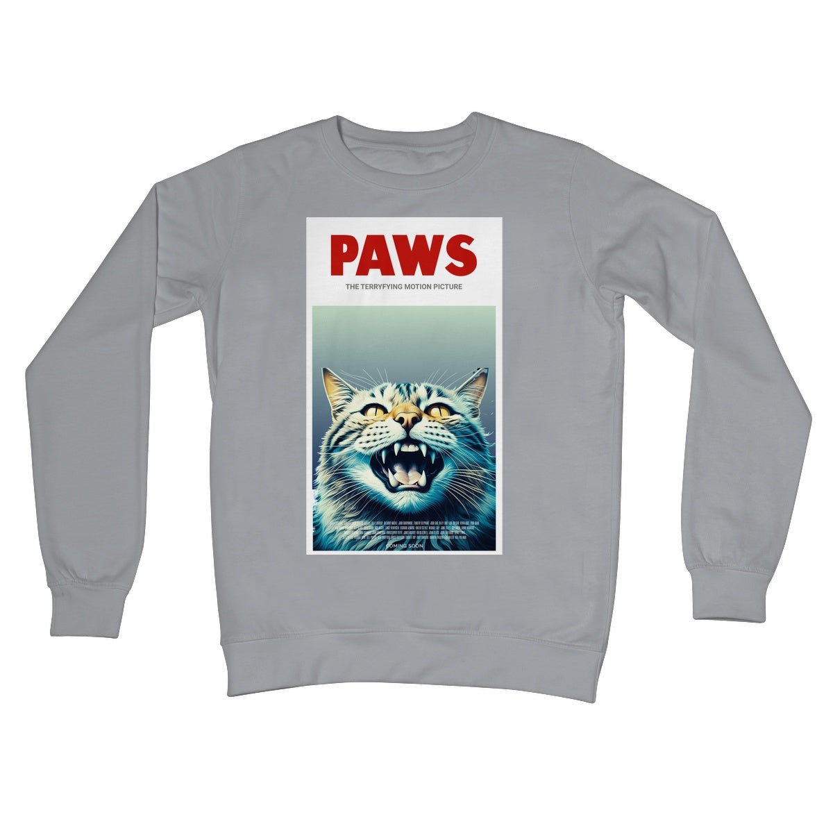 Paws Jumper - Steel Grey - Funny Jumper