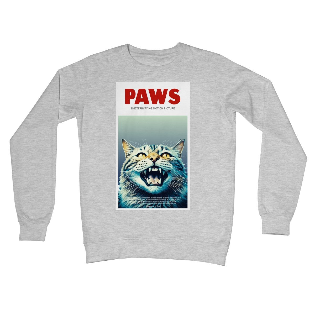 Paws Jumper - Heather Grey - Funny Jumper