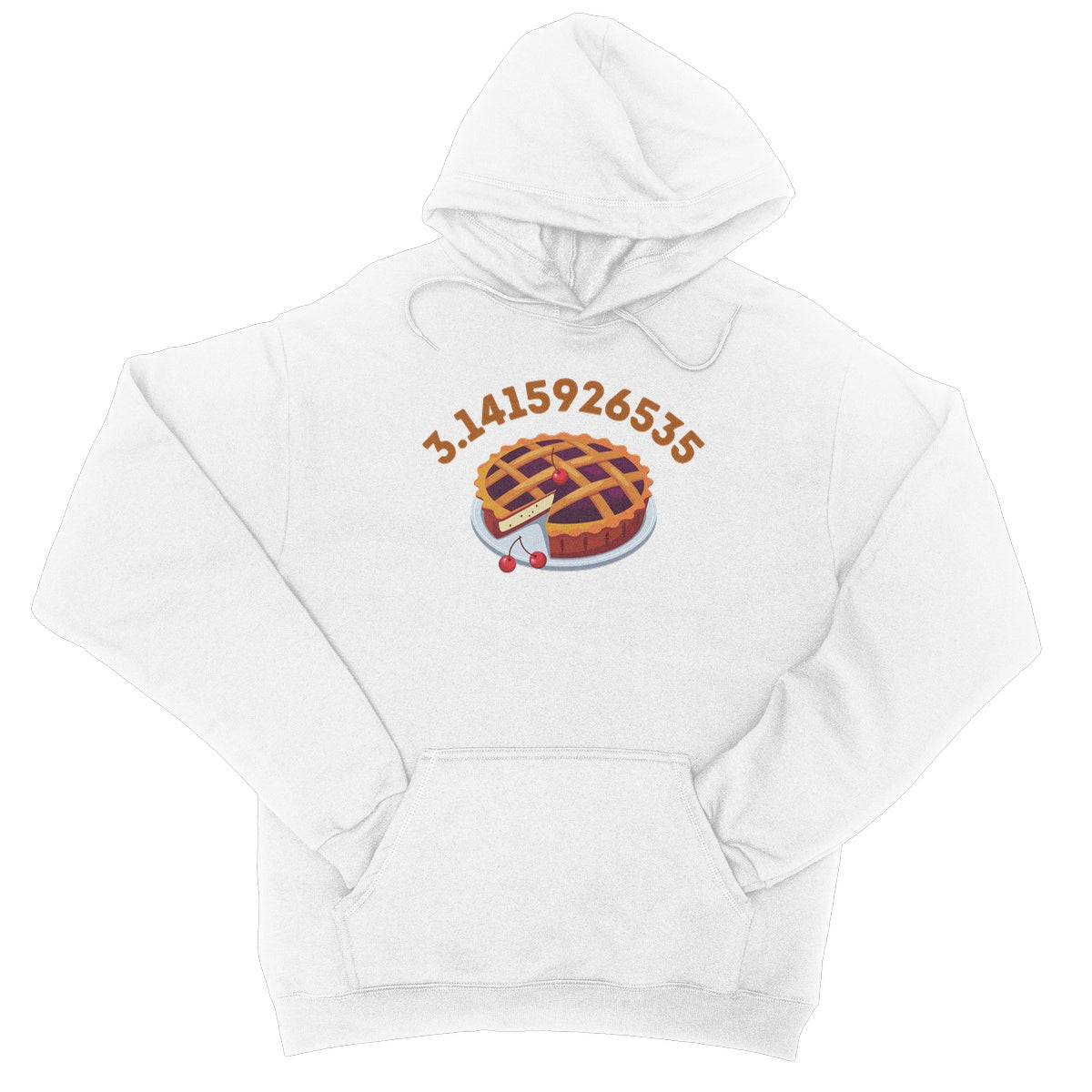Pi Hoodie - Arctic White - Funny Hoodie