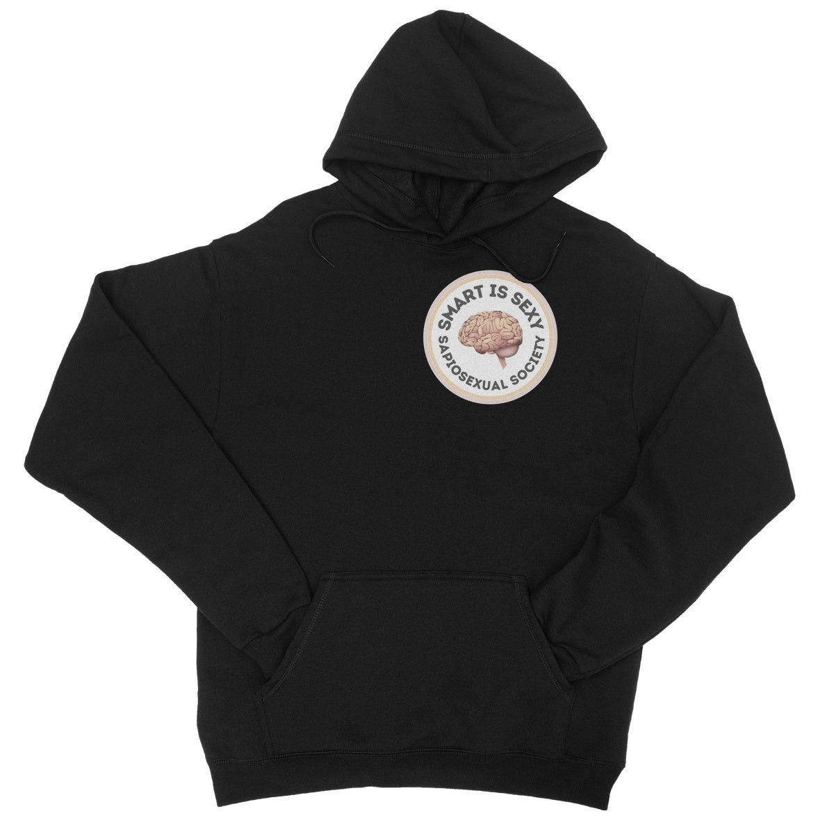 Smart Is Sexy Hoodie - Jet Black - Funny Hoodie