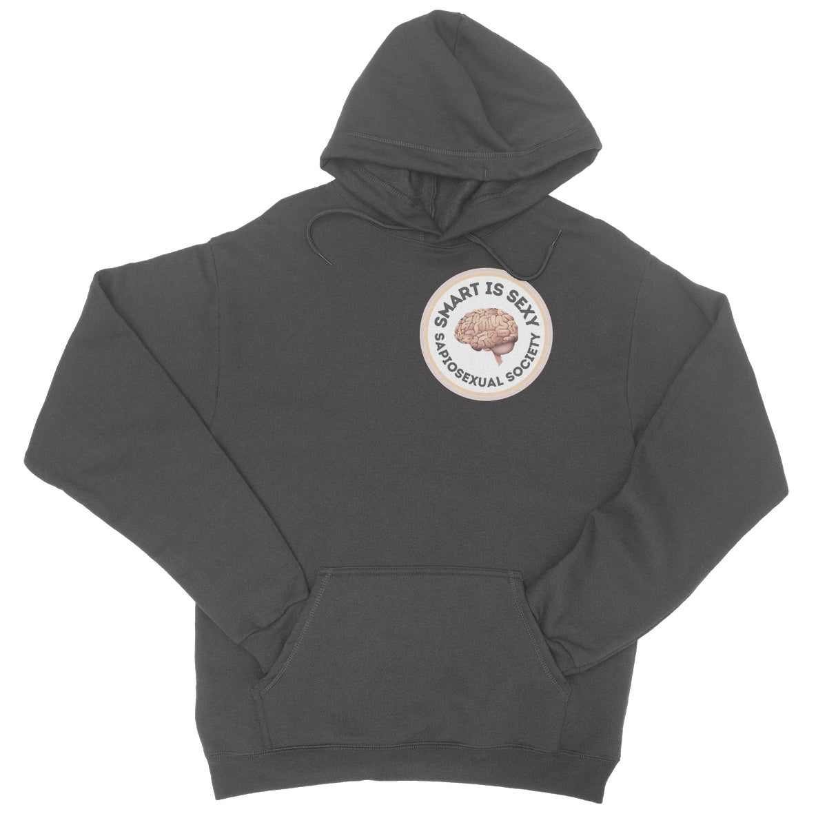 Smart Is Sexy Hoodie - Charcoal - Funny Hoodie