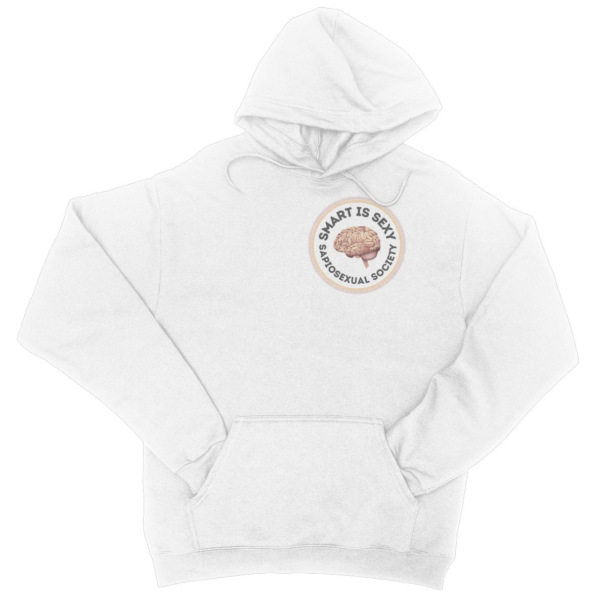 Smart Is Sexy Hoodie - Arctic White - Funny Hoodie