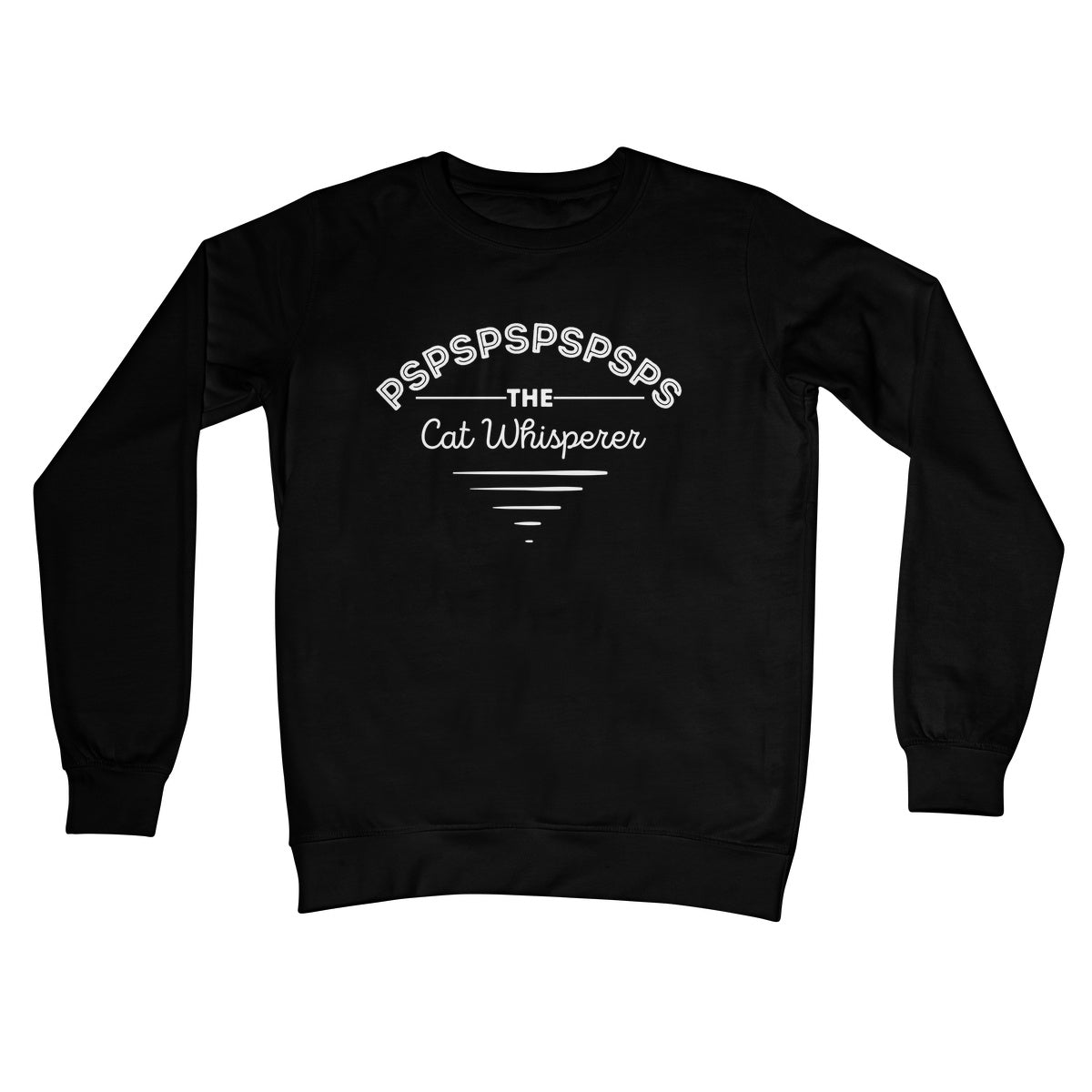 The Cat Whisperer Jumper - Jet Black - Funny Jumper
