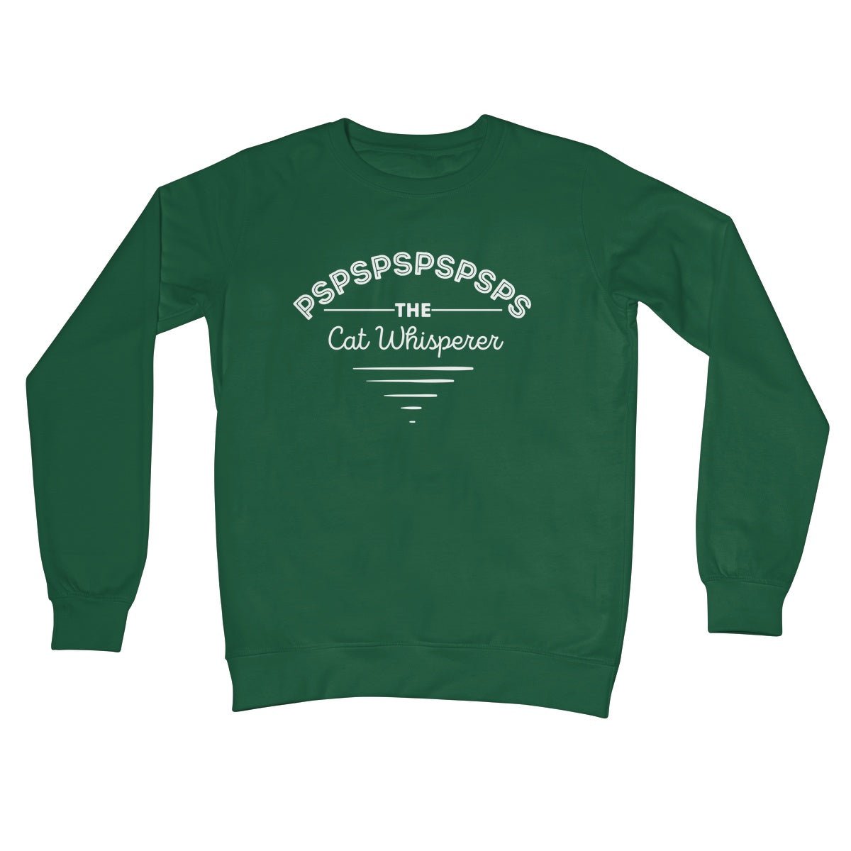 The Cat Whisperer Jumper - Bottle Green - Funny Jumper