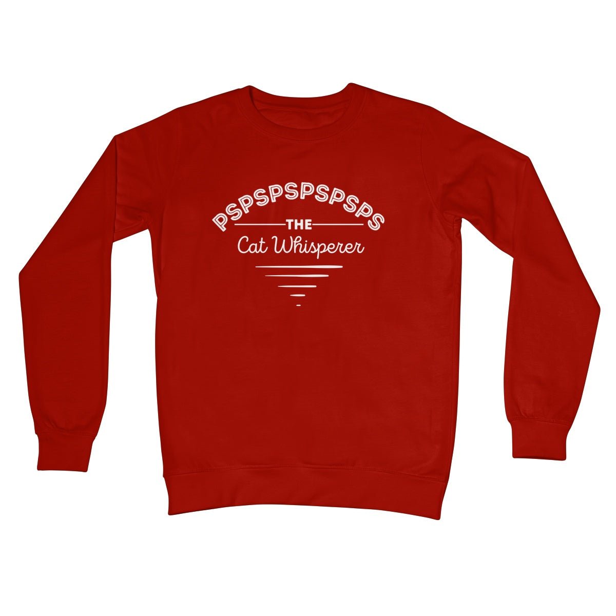 The Cat Whisperer Jumper - Fire Red - Funny Jumper