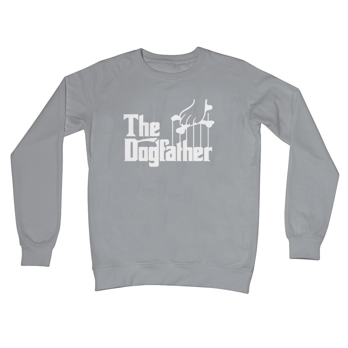 The Dogfather Jumper - Steel Grey - Funny Jumper