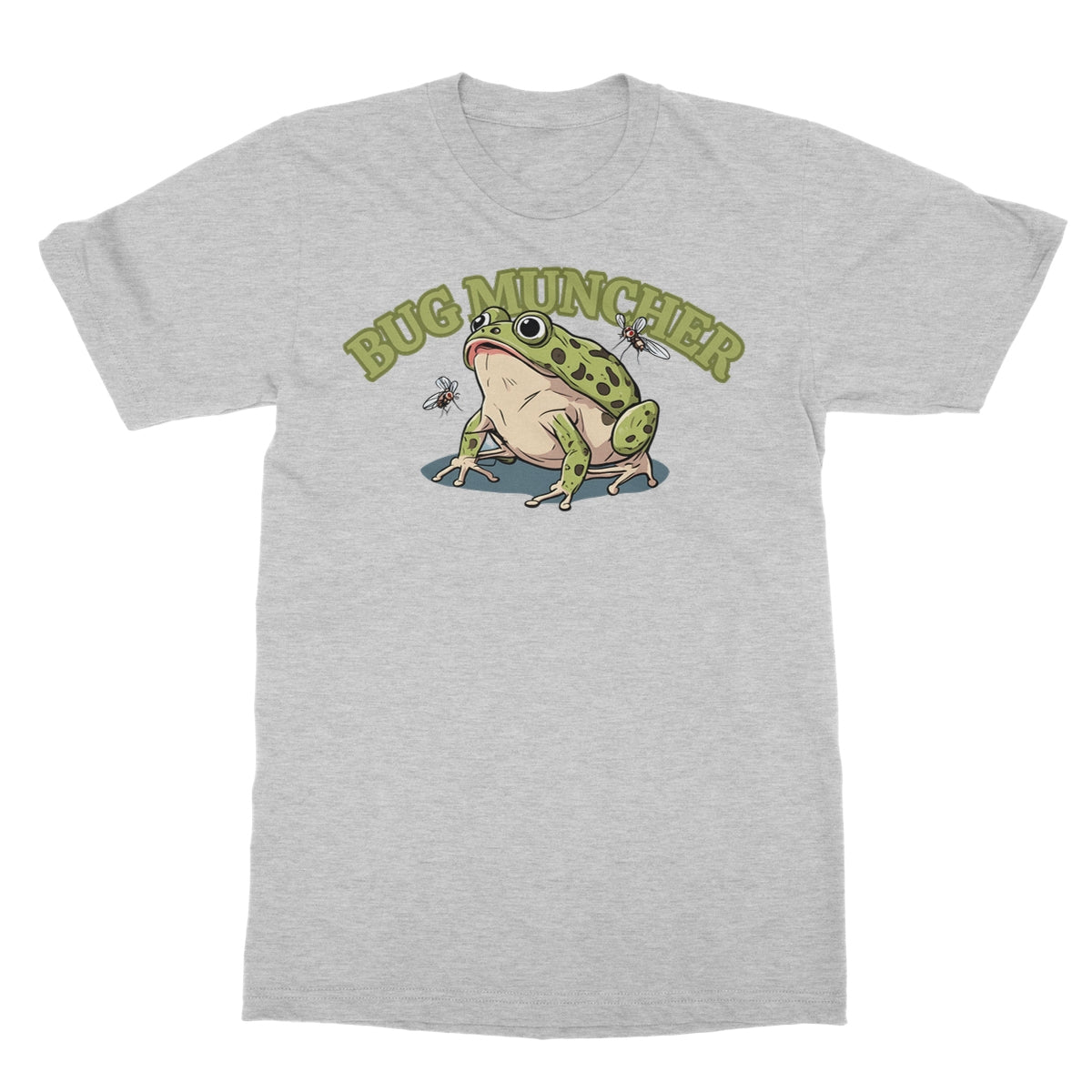 bug muncher t shirt grey