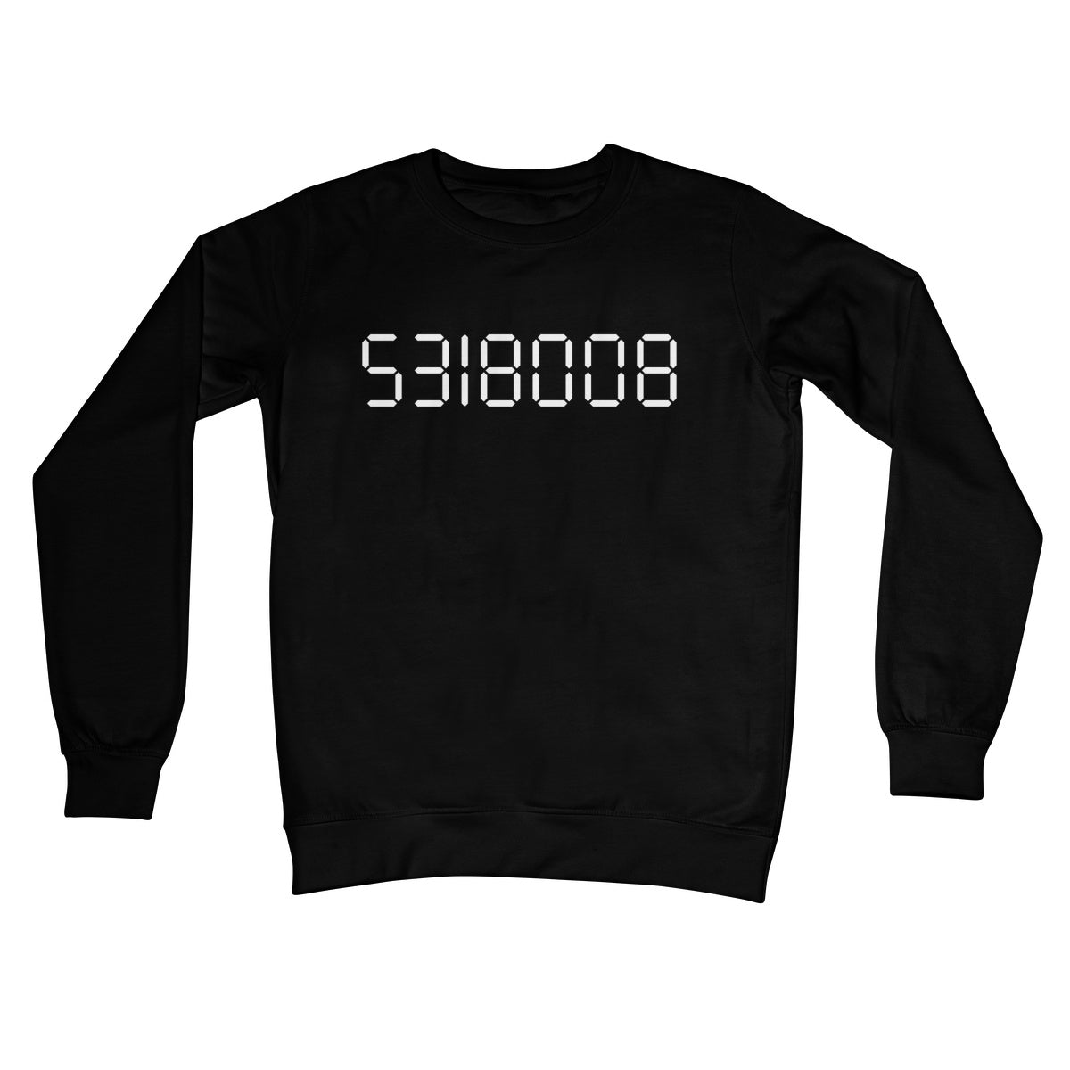 calculator boobies jumper black