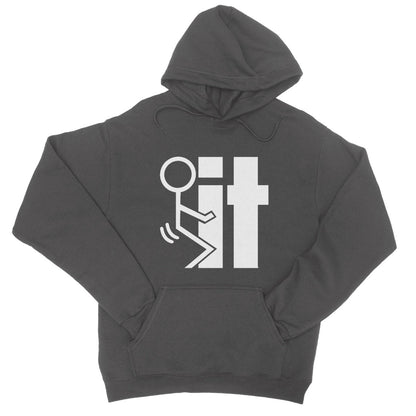 fuck it hoodie grey