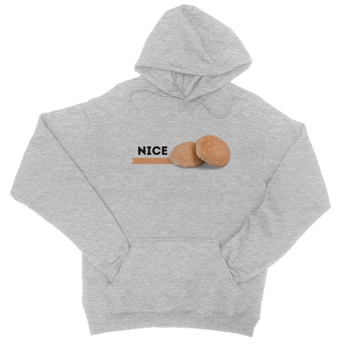 nice buns hoodie grey