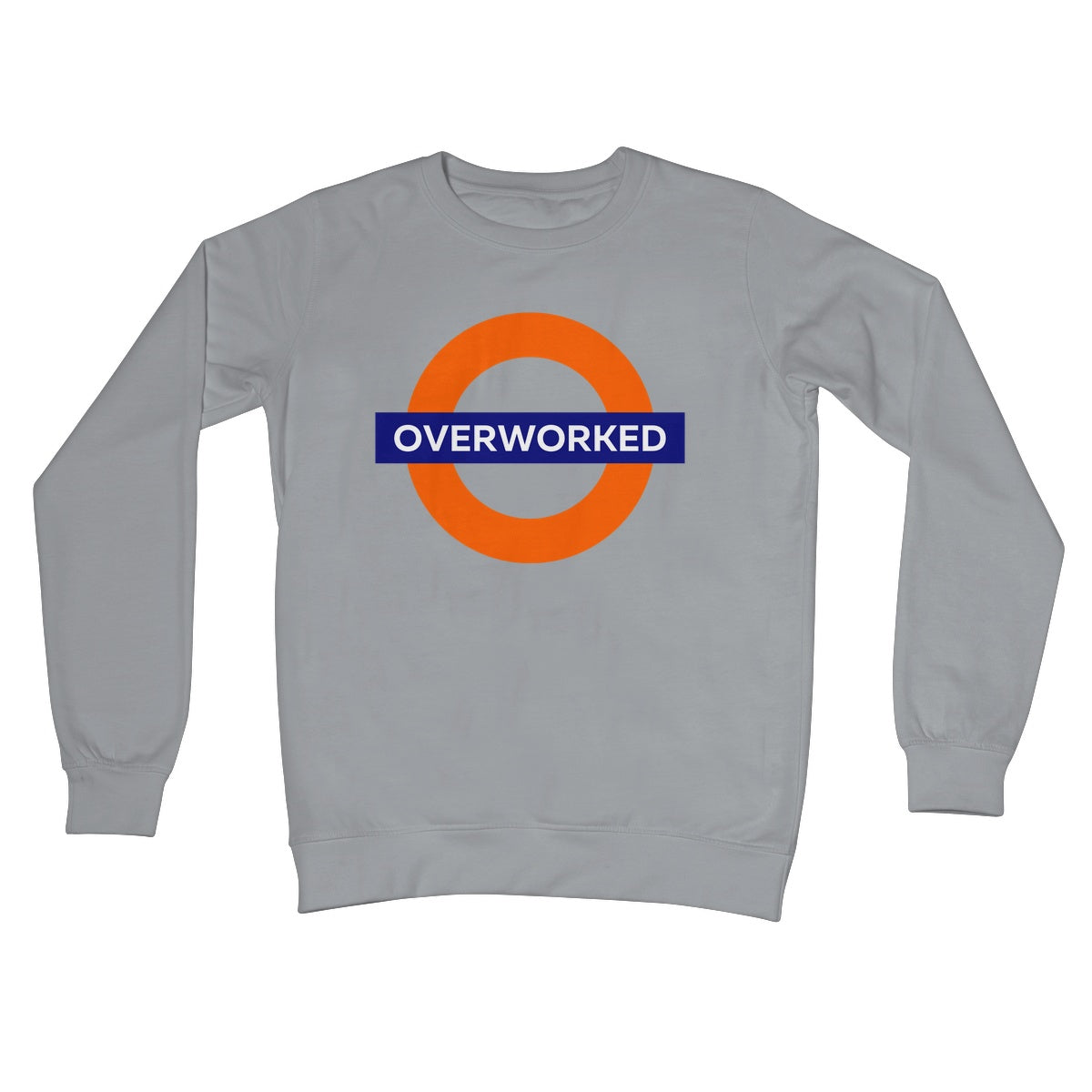 overworked jumper grey