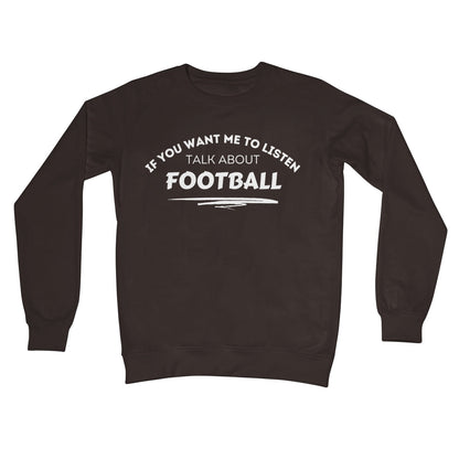 talk about football jumper brown