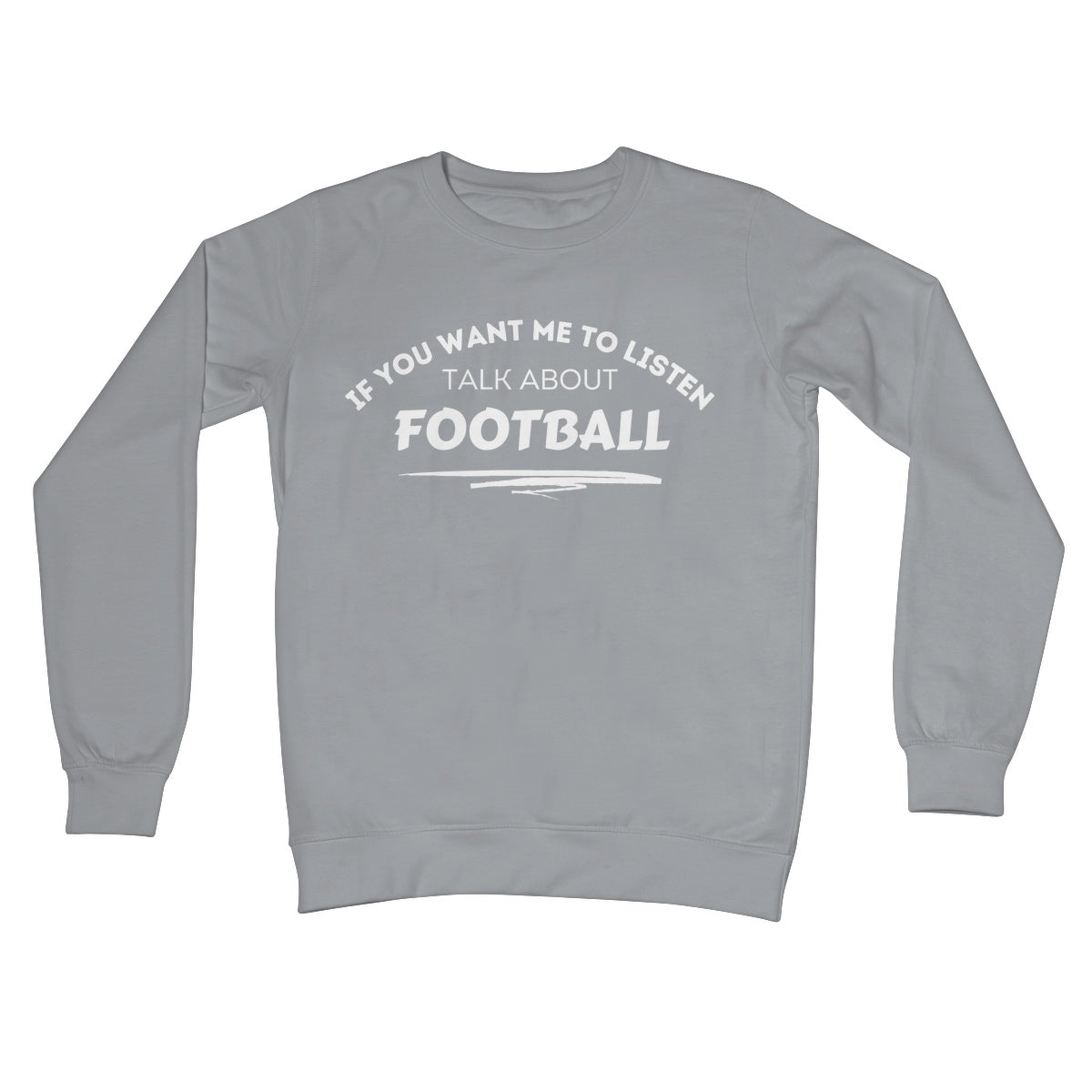 talk about football jumper grey