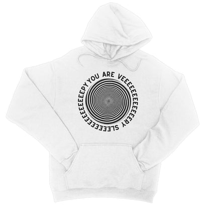 you are very sleepy hoodie white