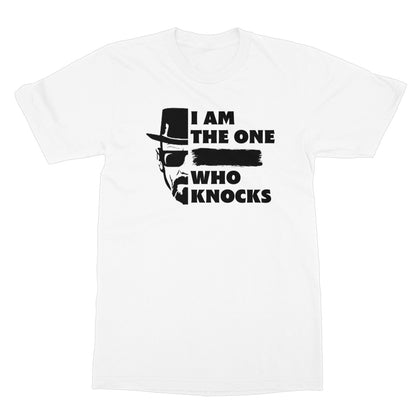 I Am The One Who Knocks T-Shirt - White - Funny T-Shirt