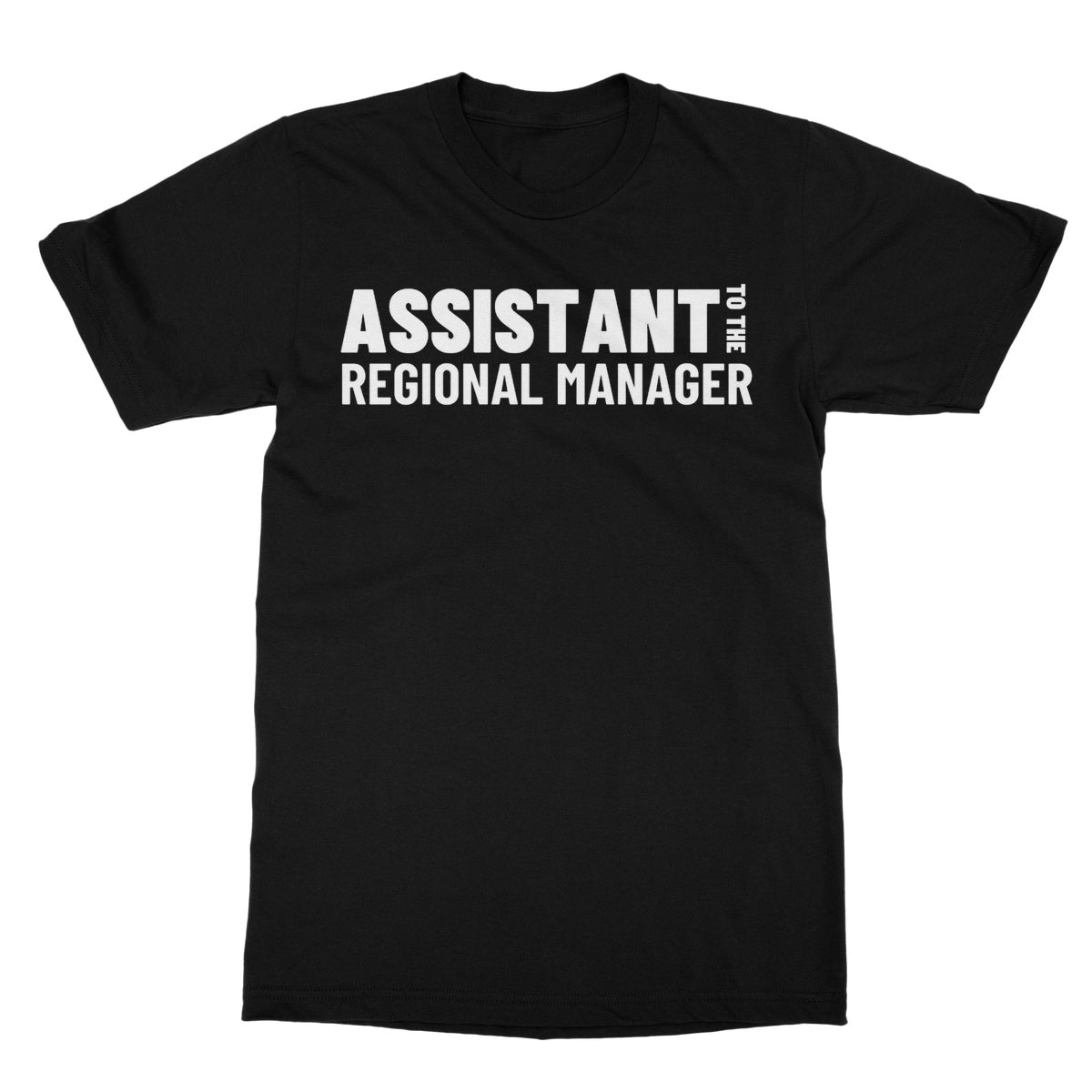 Assistant To The Regional Manager T-Shirt - Black - Funny T-Shirt