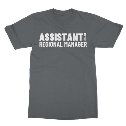 Assistant To The Regional Manager T-Shirt - Charcoal - Funny T-Shirt