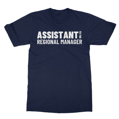 Assistant To The Regional Manager T-Shirt - Navy - Funny T-Shirt