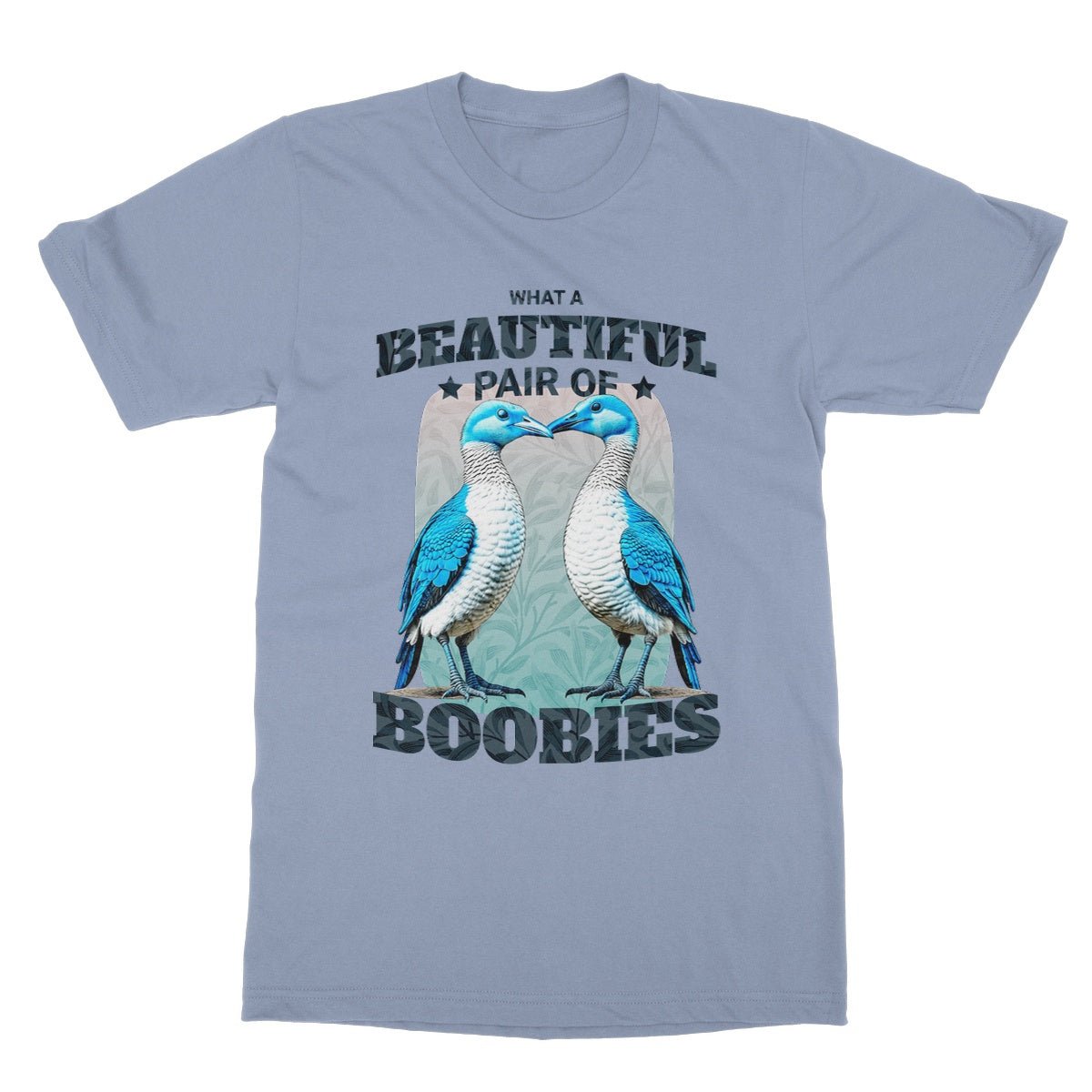 Beautiful Pair Of Boobies T-Shirt - Light Blue - Funny T-Shirt