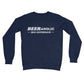 beeraholic jumper navy