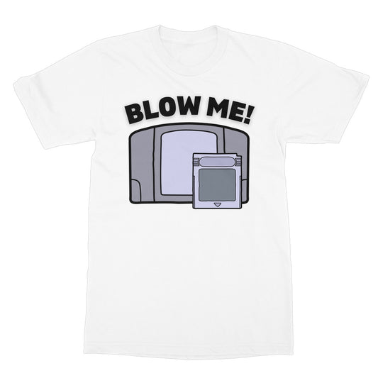 blow me t shirt white