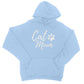 cat mum hoodie sky blue