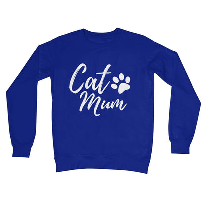 Cat Mum Jumper - Royal - Funny Jumper