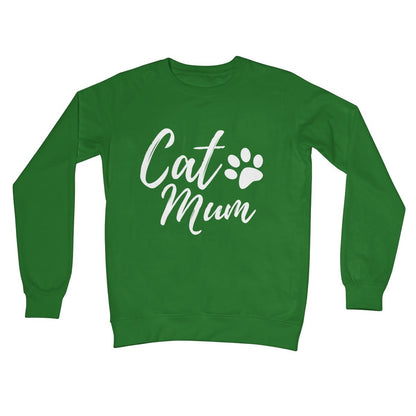 Cat Mum Jumper - Kelly Green - Funny Jumper