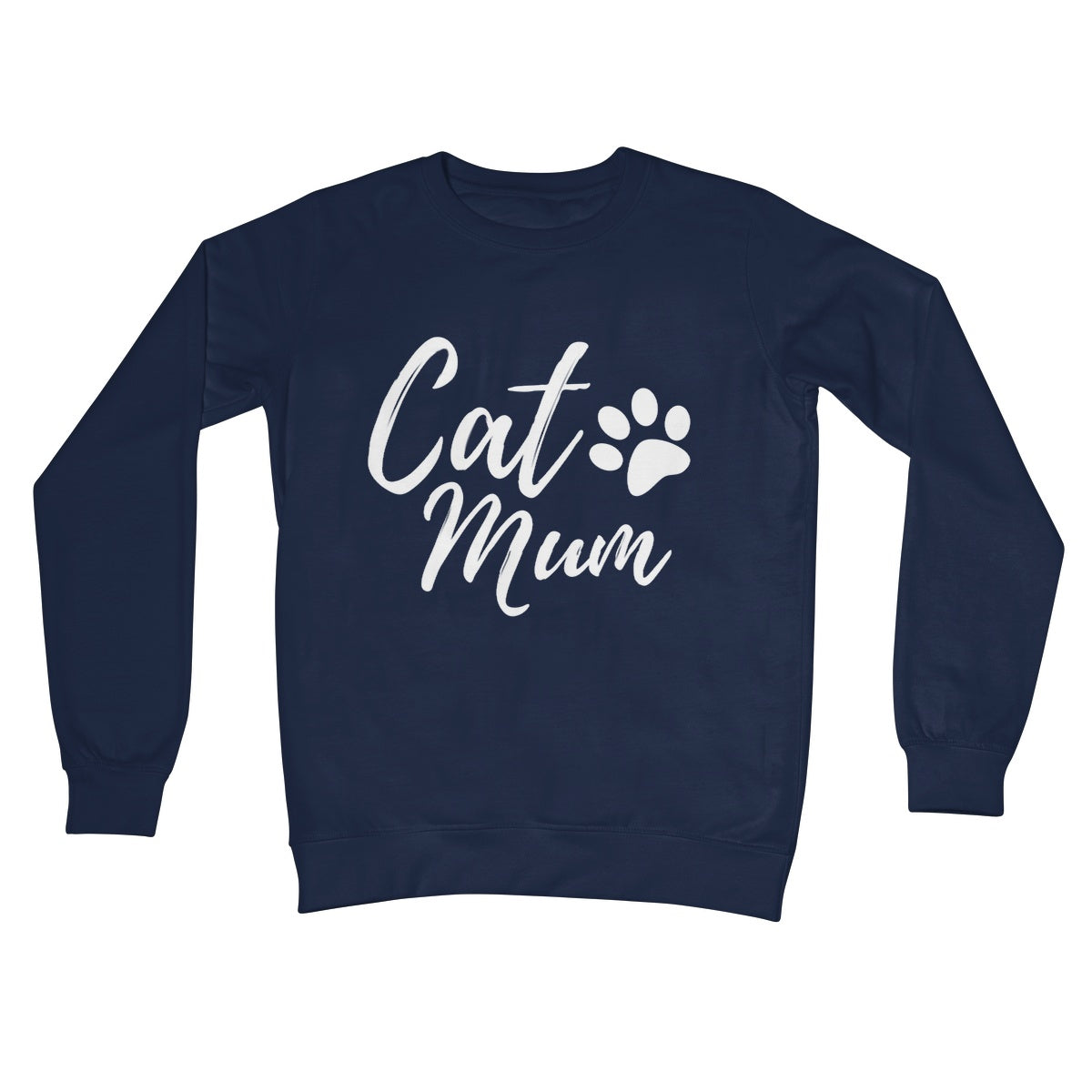 cat mum jumper navy