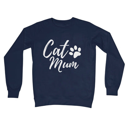 Cat Mum Jumper - Oxford Navy - Funny Jumper